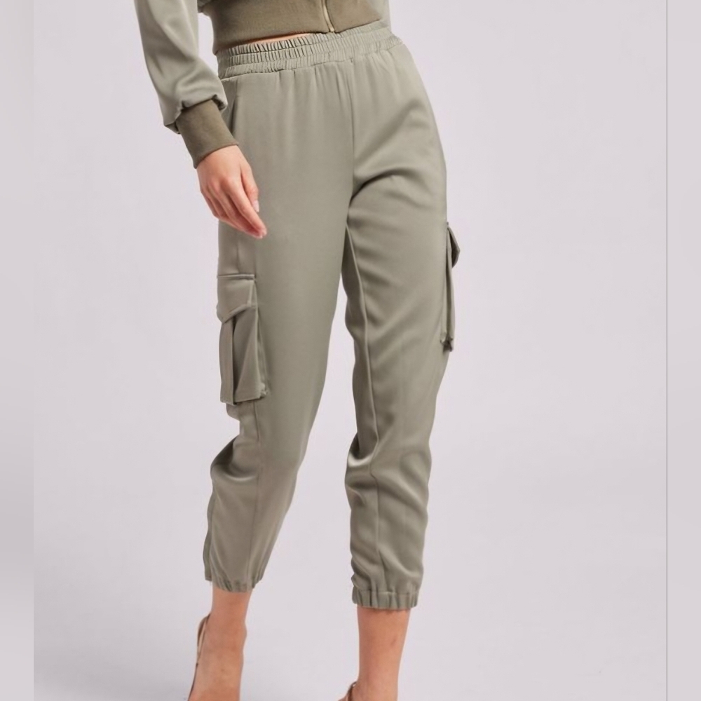 Generation Love: Chandra Satin Jogger - Champagne Sz Medium NWT